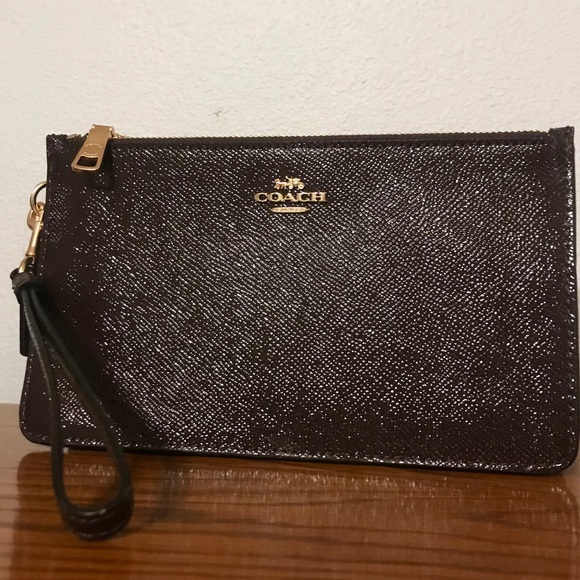 Brand New Dark Brown Coach Clutch - Picture 3 of 4
